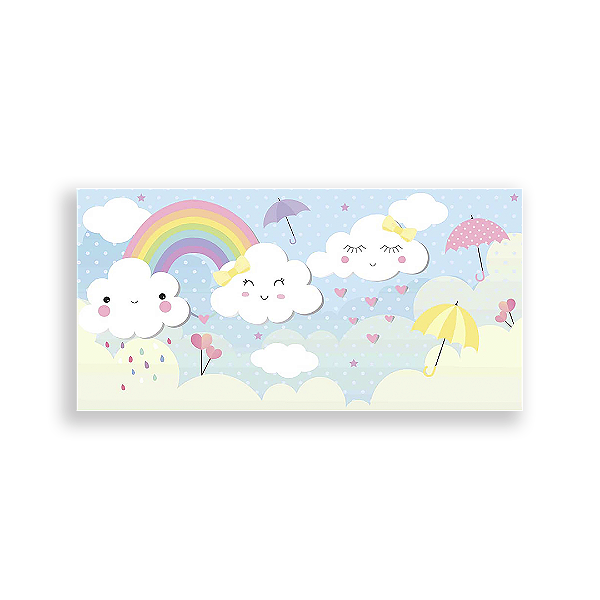 Capa Painel Retangular Sublimado - Chuva De Amor