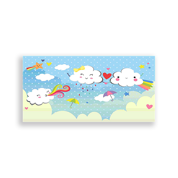 Capa Painel Retangular Sublimado - Chuva De Amor