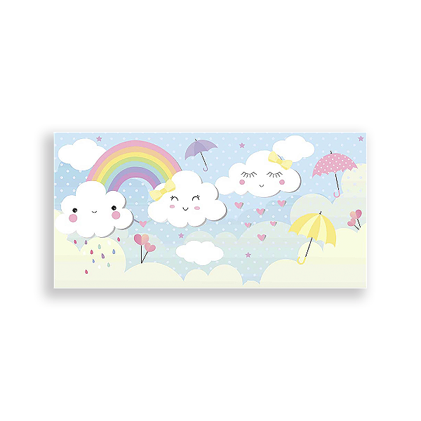 Capa Painel Retangular Sublimado - Chuva De Amor