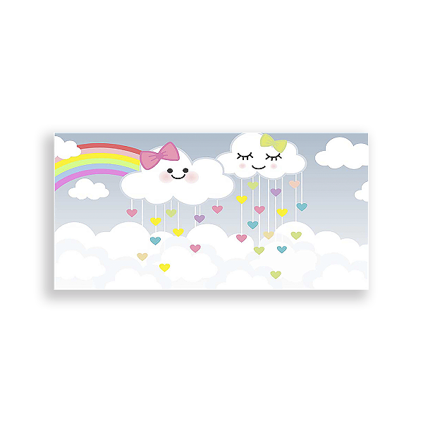 Capa Painel Retangular Sublimado - Chuva De Amor