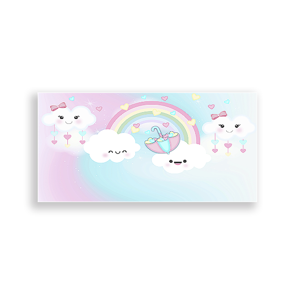 Capa Painel Retangular Sublimado - Chuva De Amor