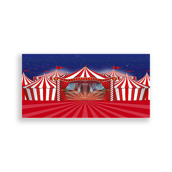 Capa Painel Retangular Sublimado - Circo