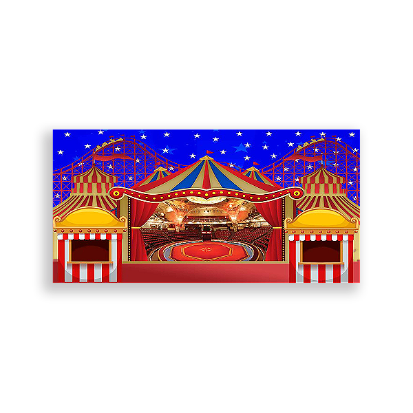 Capa Painel Retangular Sublimado - Circo
