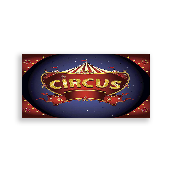 Capa Painel Retangular Sublimado - Circo