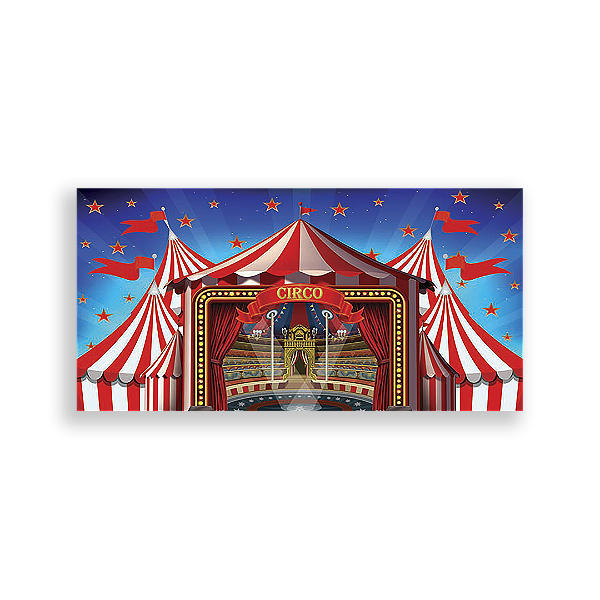 Capa Painel Retangular Sublimado - Circo