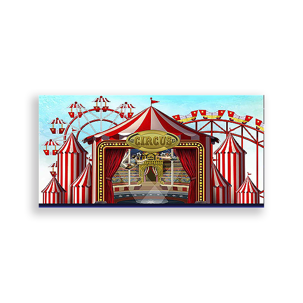 Capa Painel Retangular Sublimado - Circo