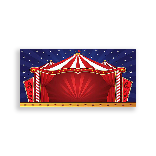 Capa Painel Retangular Sublimado - Circo