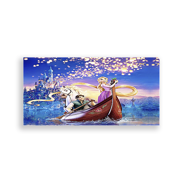 Capa Painel Retangular Sublimado - Rapunzel Enrolados