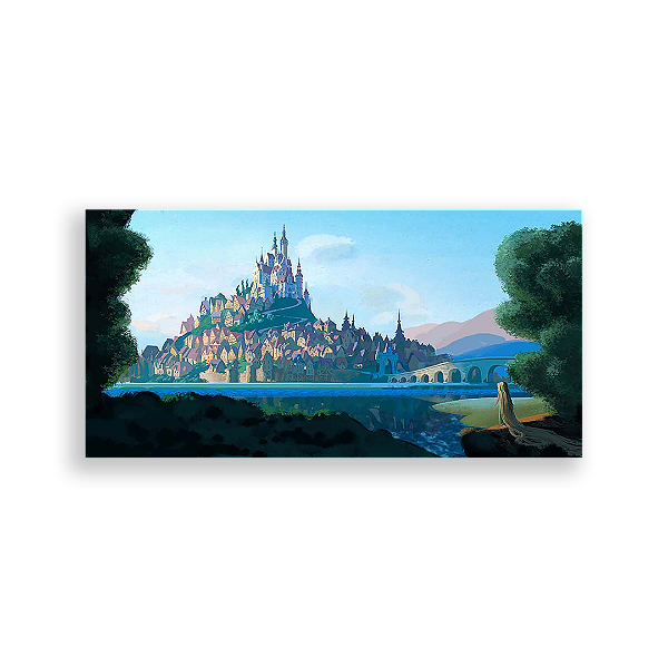 Capa Painel Retangular Sublimado - Rapunzel Enrolados