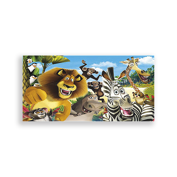 Capa Painel Retangular Sublimado - Madagascar