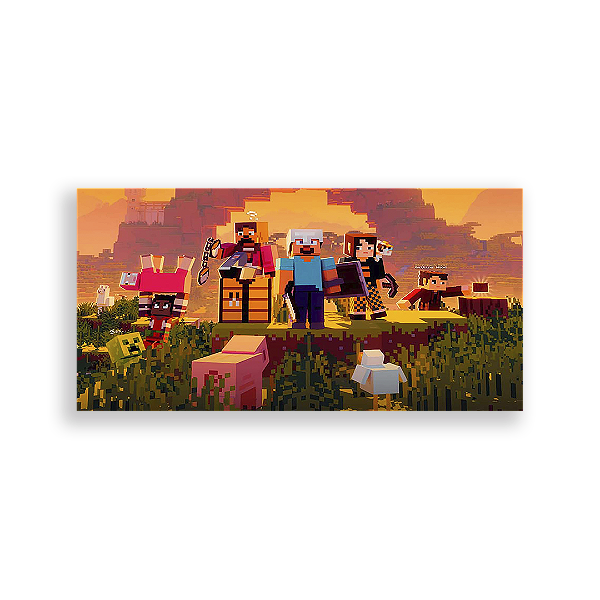 Capa Painel Retangular Sublimado - Minecraft