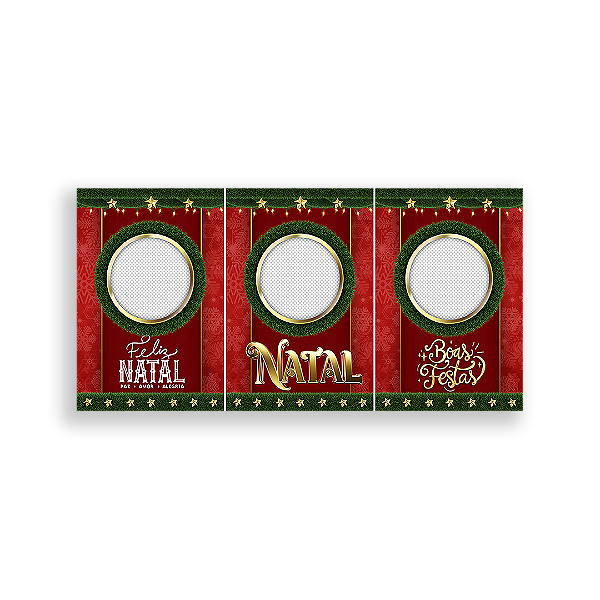 Capa Painel Retangular Sublimado - Natal