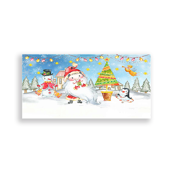 Capa Painel Retangular Sublimado - Natal