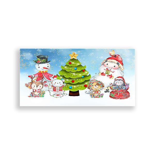 Capa Painel Retangular Sublimado - Natal