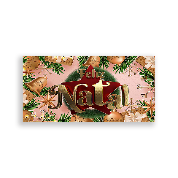 Capa Painel Retangular Sublimado - Natal