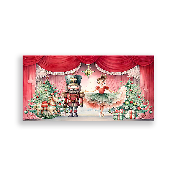 Capa Painel Retangular Sublimado - Natal
