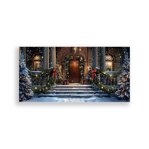 Capa Painel Retangular Sublimado - Natal