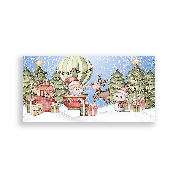 Capa Painel Retangular Sublimado - Natal