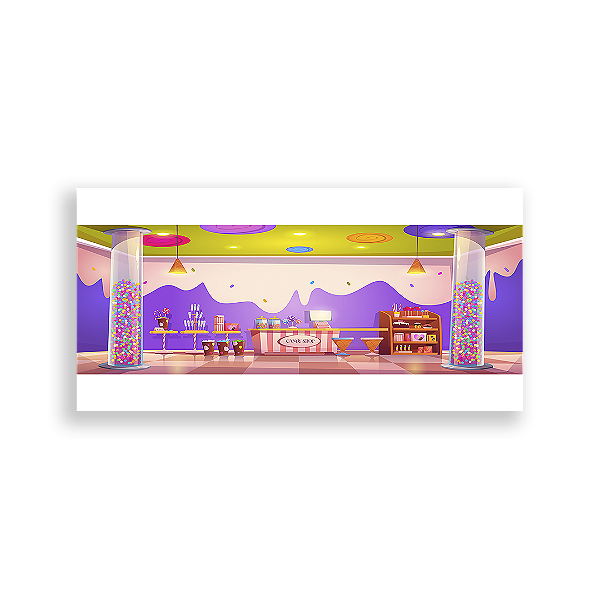 Painel Retangular - Patisserie - Sublimado 3D