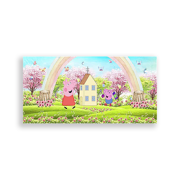 Capa Painel Retangular Sublimado - Peppa