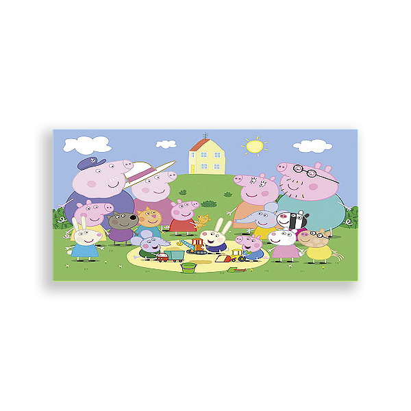 Capa Painel Retangular Sublimado - Peppa Pig