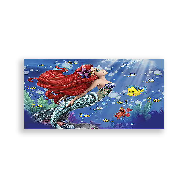 Capa Painel Retangular Sublimado - Pequena Sereia