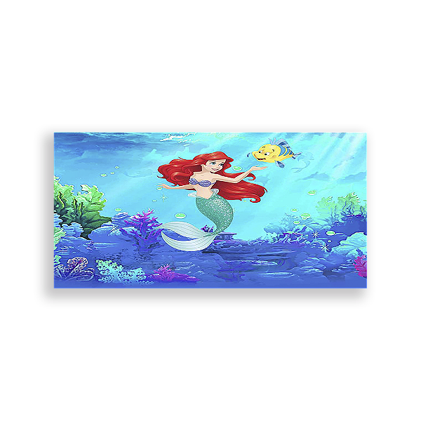 Capa Painel Retangular Sublimado - Pequena Sereia