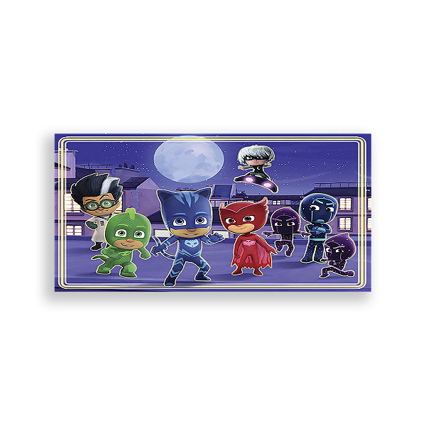 Capa Painel Retangular Sublimado - Pj Mask