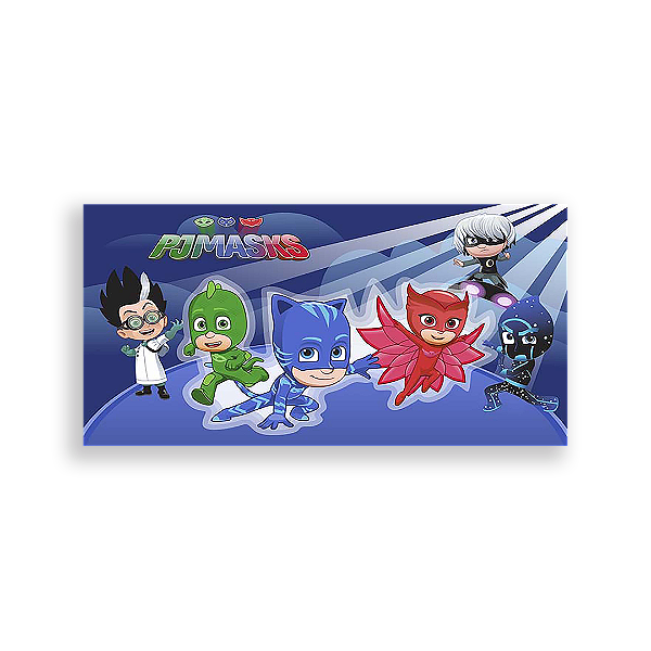 Painel Retangular - Pj Mask - Sublimado 3D