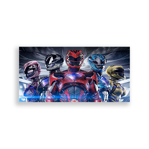 Painel Retangular - Power Rangers - Sublimado 3D