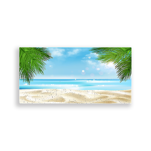 Painel Retangular - Praia - Sublimado 3D