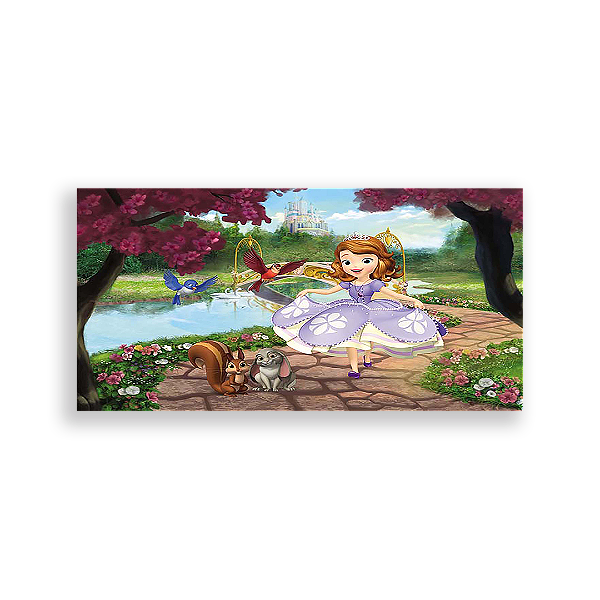 Capa Painel Retangular Sublimado - Princesa Sofia