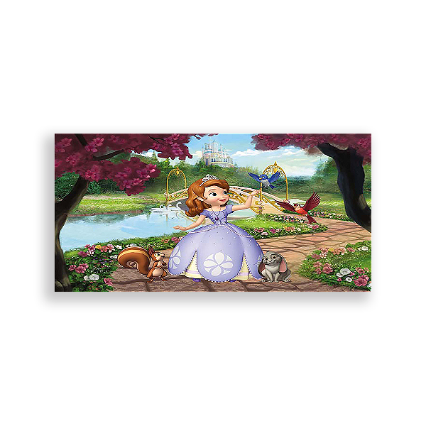 Capa Painel Retangular Sublimado - Princesa Sofia