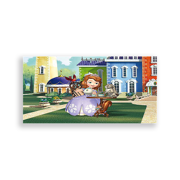 Capa Painel Retangular Sublimado - Princesa Sofia