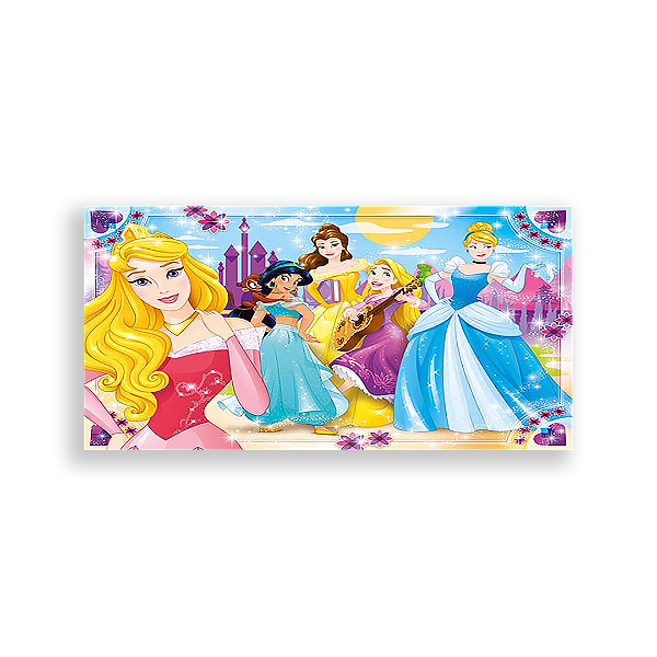 Capa Painel Retangular Sublimado - Princesas Disney