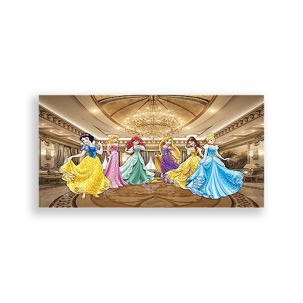 Painel Retangular - Princesas Disney - Sublimado 3D