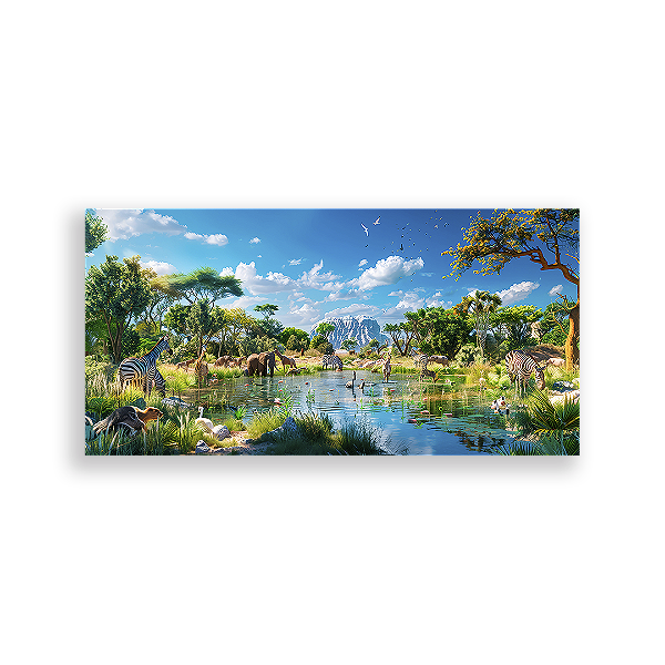 Capa Painel Retangular Sublimado - Rei Leao