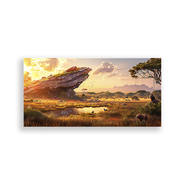 Capa Painel Retangular Sublimado - Rei Leao