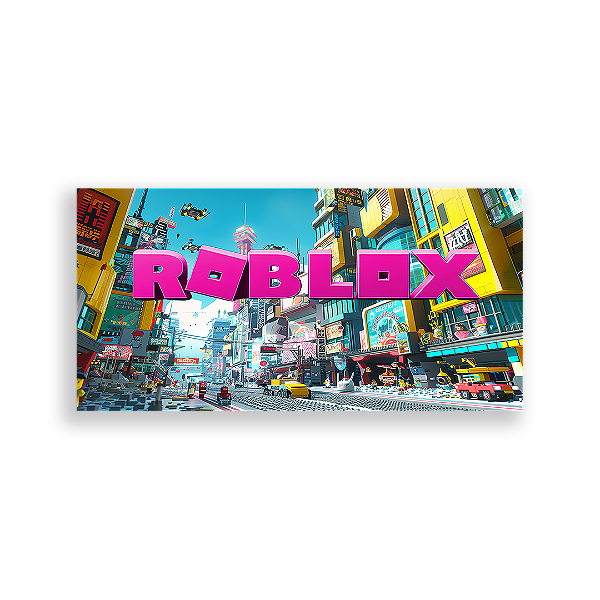 Capa Painel Retangular Sublimado - Roblox
