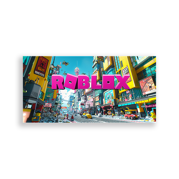 Painel Retangular - Roblox - Sublimado 3D