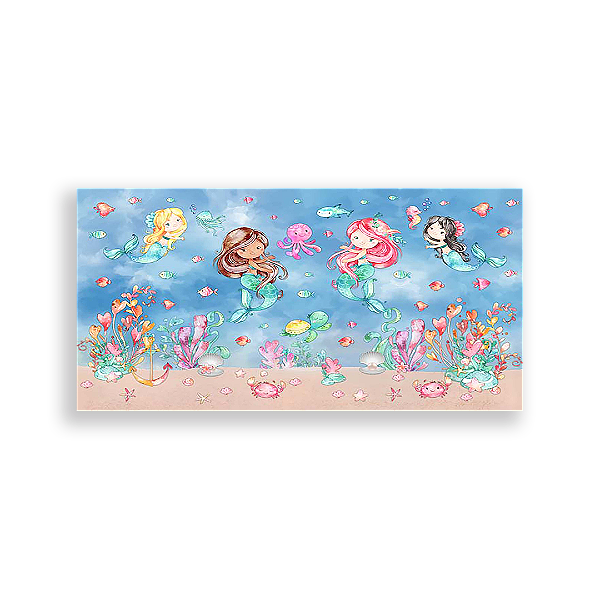 Capa Painel Retangular Sublimado - Sereias