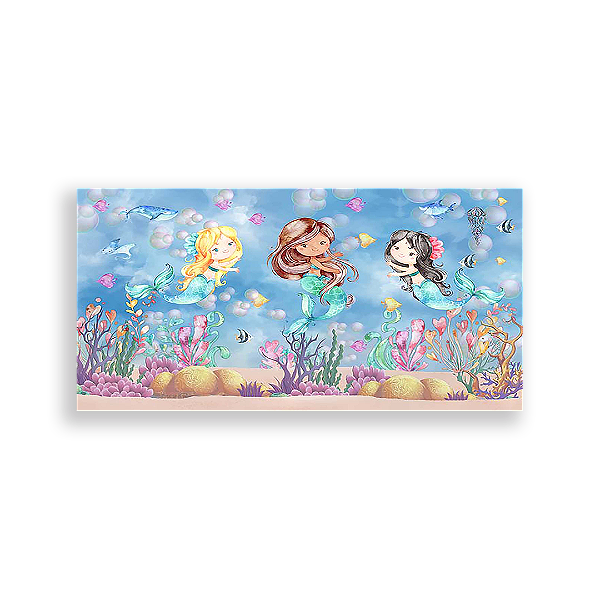 Capa Painel Retangular Sublimado - Sereias