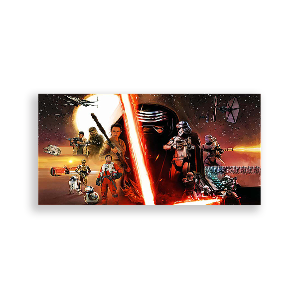 Painel Retangular - Star Wars - Sublimado 3D