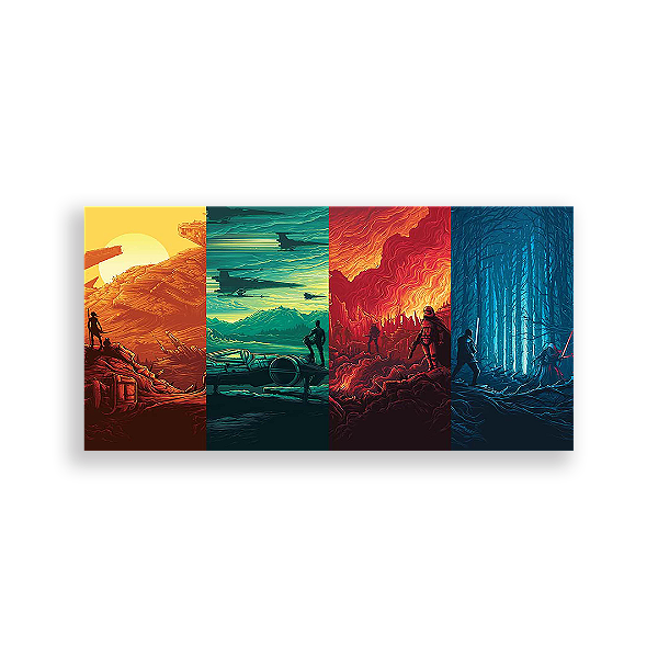 Painel Retangular - Star Wars - Sublimado 3D
