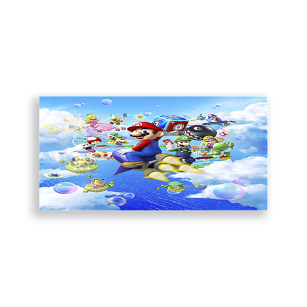 Capa Painel Retangular Sublimado - Super Mario