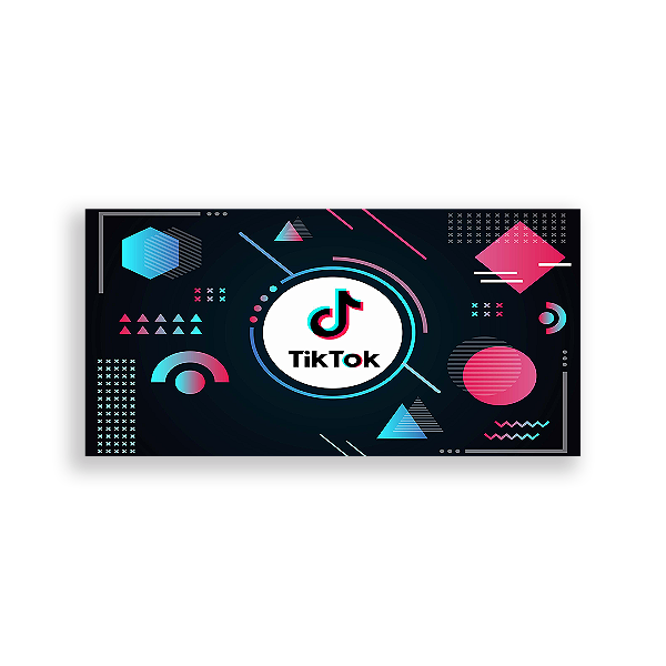 Capa Painel Retangular Sublimado - Tik Tok