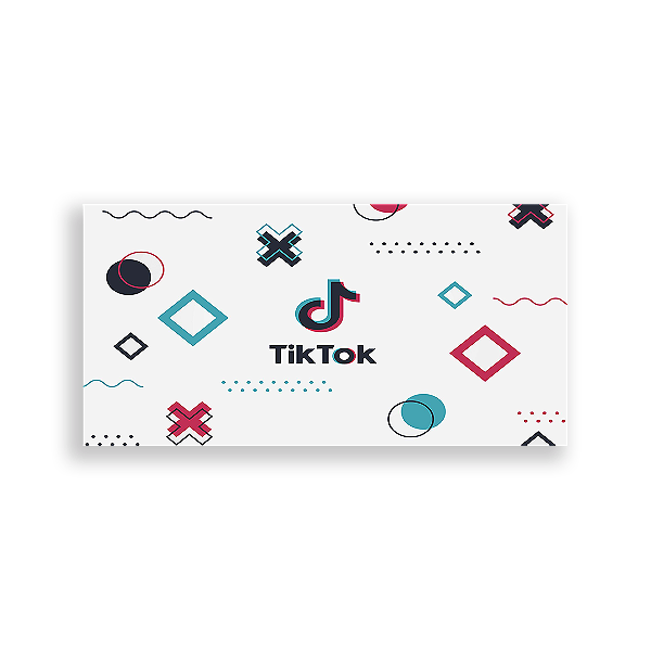 Capa Painel Retangular Sublimado - Tik Tok