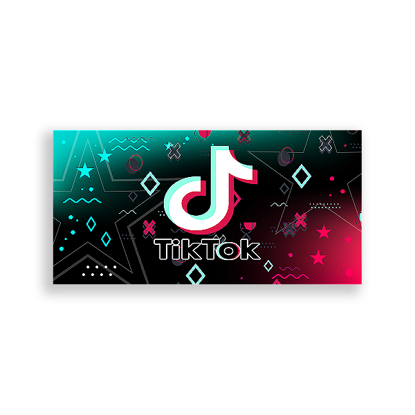 Painel Retangular - Tik Tok - Sublimado 3D