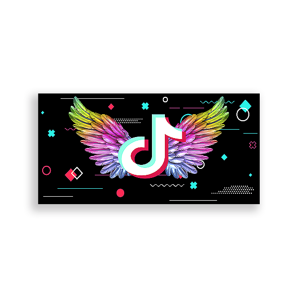 Painel Retangular - Tik Tok - Sublimado 3D
