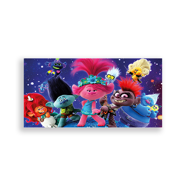 Painel Retangular - Trolls - Sublimado 3D
